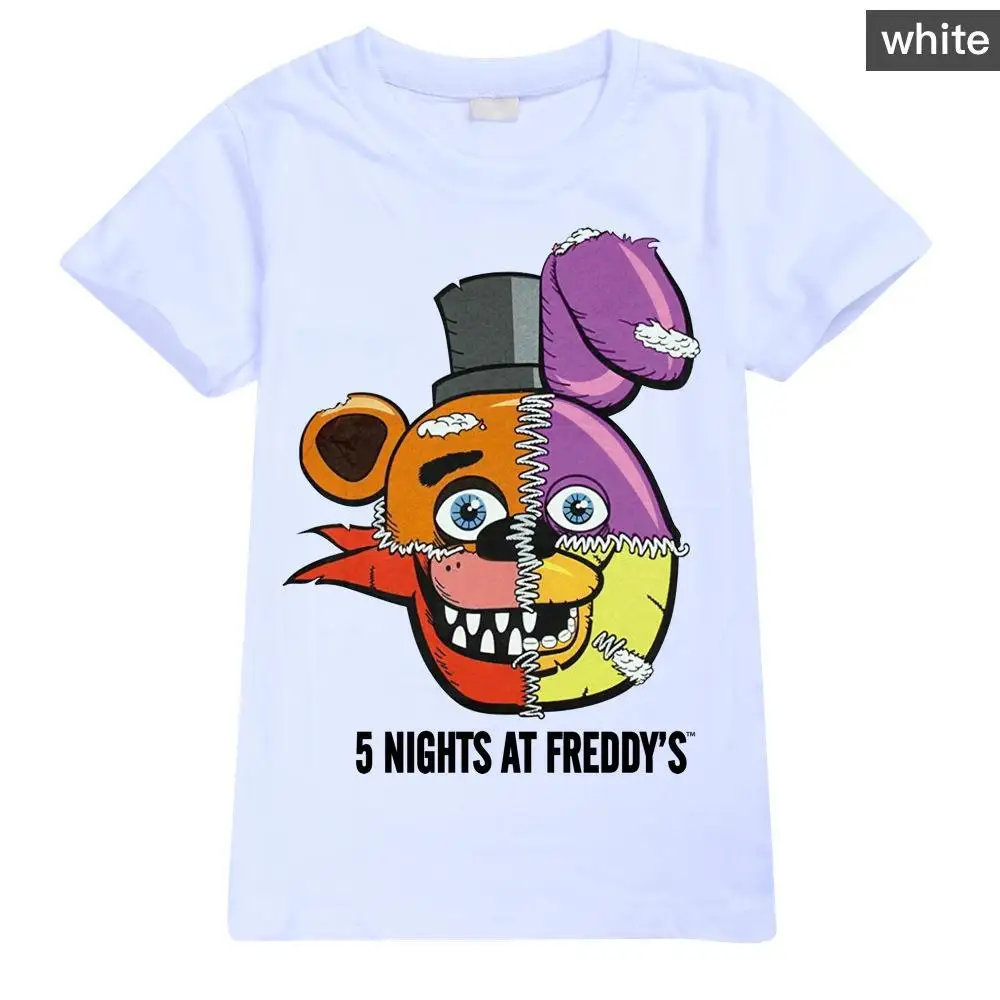 

Children's T-shirt FNAF Anime Character Print Clothes for Boys and Girls Birthday Gift Fun Casual T-shirt Sports Charm Top 2-12Y