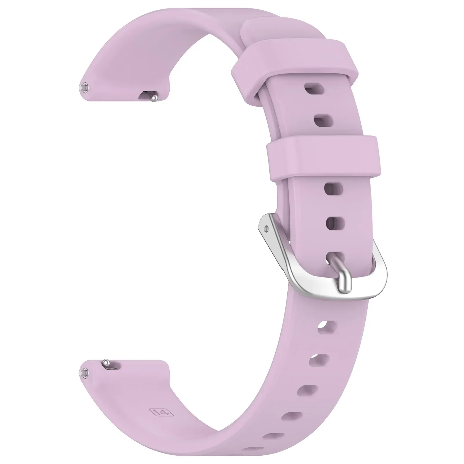 Silicone Watch Band with Silver Buckle - High Quality 14MM Wristband