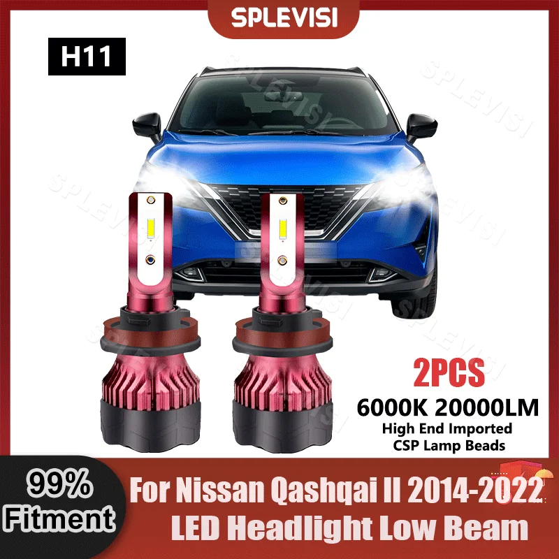 thumbnail interactive-video image 1 of H8/H11 Fog Light Bulbs For Nissan Rogue 2008-2022 - 6000K White 300% Brighter 1 of 14