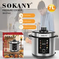 Houselin 7L  Electric Pressure Cooker,Slow Rice Steamer, Sauté,  Stainless Steel,Touch screen,1500W 2