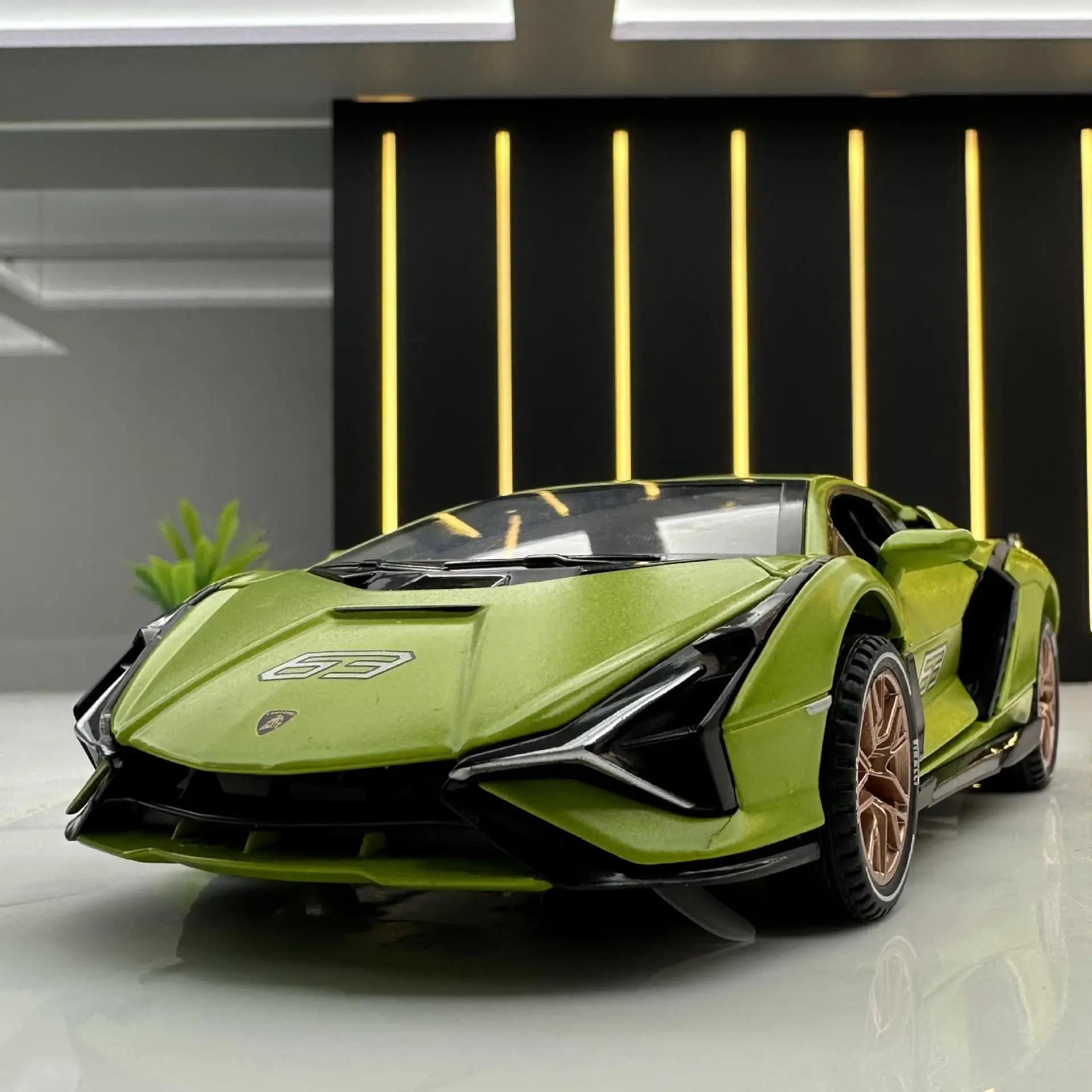 High Rev 1:64 Lamborghini Murciélago LP670-4 SV Alloy Diecast Car Model