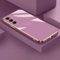 Lux Electroplated Plating Phone Case - Premium Protective Cover for Galaxy A15 4G 5G (Purple)
