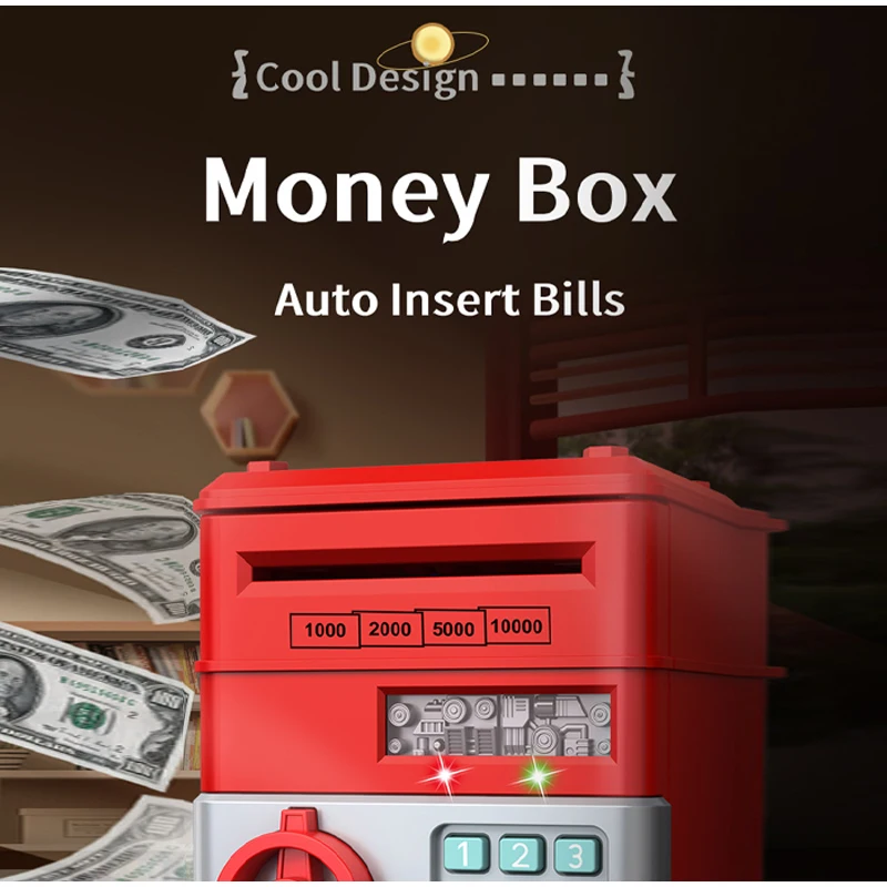 Description Picture 6 of itemPiggy Bank Moneybox Saving Alcancias Safe Deposit Security Box For Money Banks Save Piggie Coin 10000 Savings Electronic