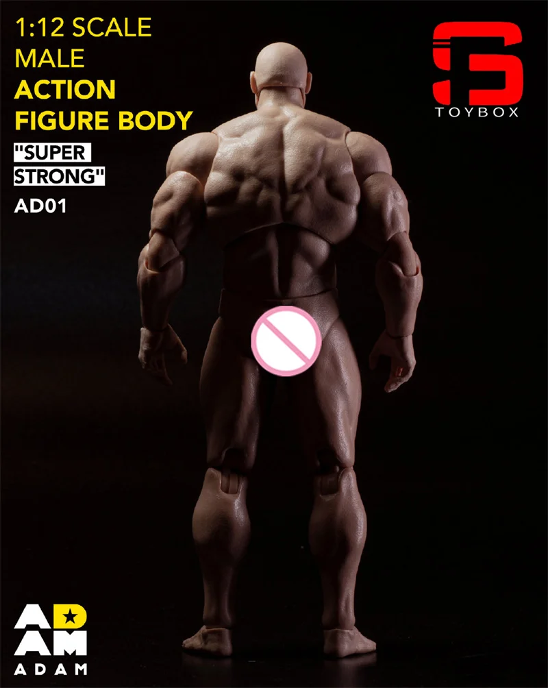 ADAM AD01-筋肉関節ボディ人形,超柔軟なアクションフィギュア,1