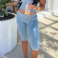 Women Y2K Low Rise Fold Over Waistband Capri Leggings Slim Fit High Stretch Yoga Pants Casual Streetwear Summer Workout Capris 1