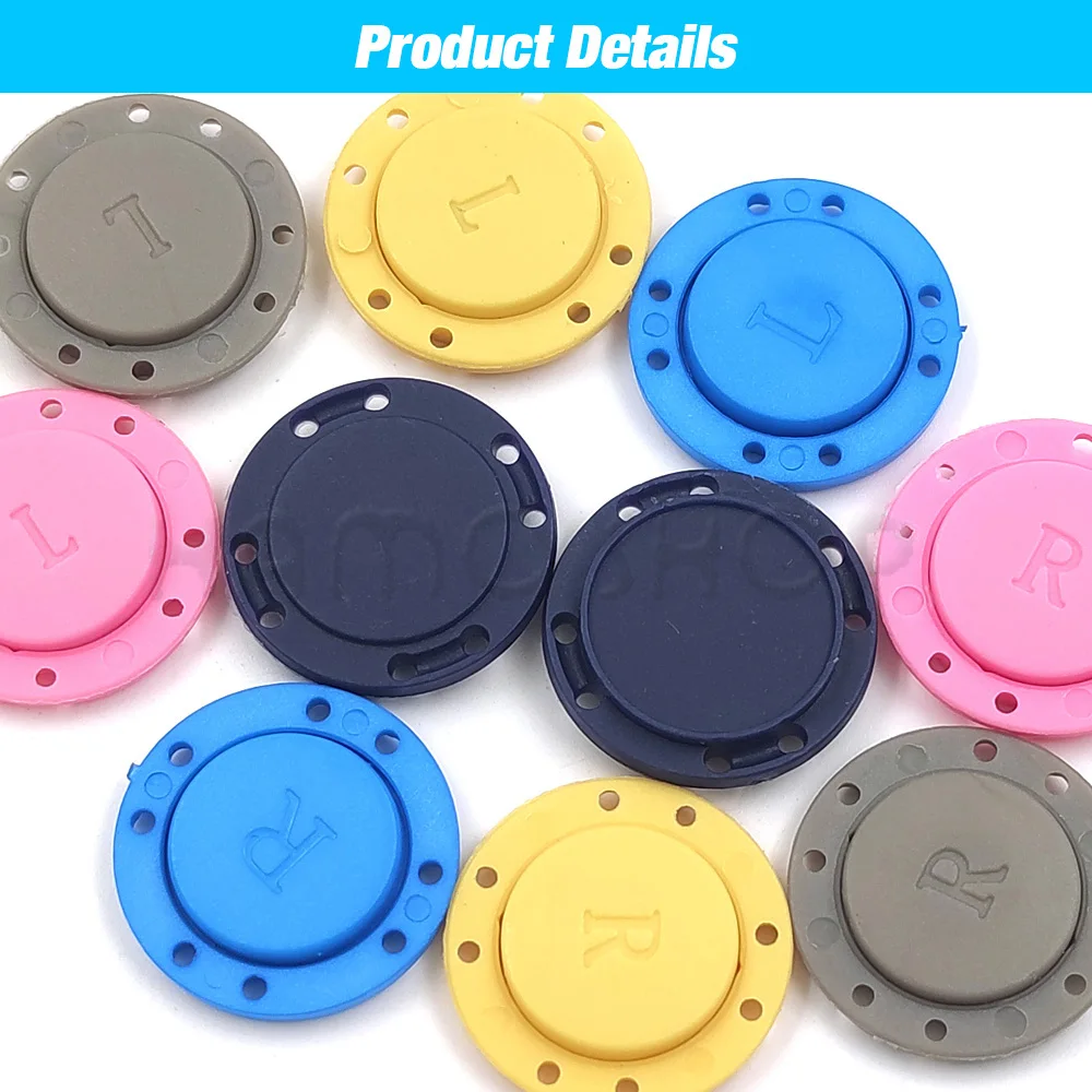 Set of 5 Pairs Invisible Magnetic Buttons for Clothing and Craft Decoration