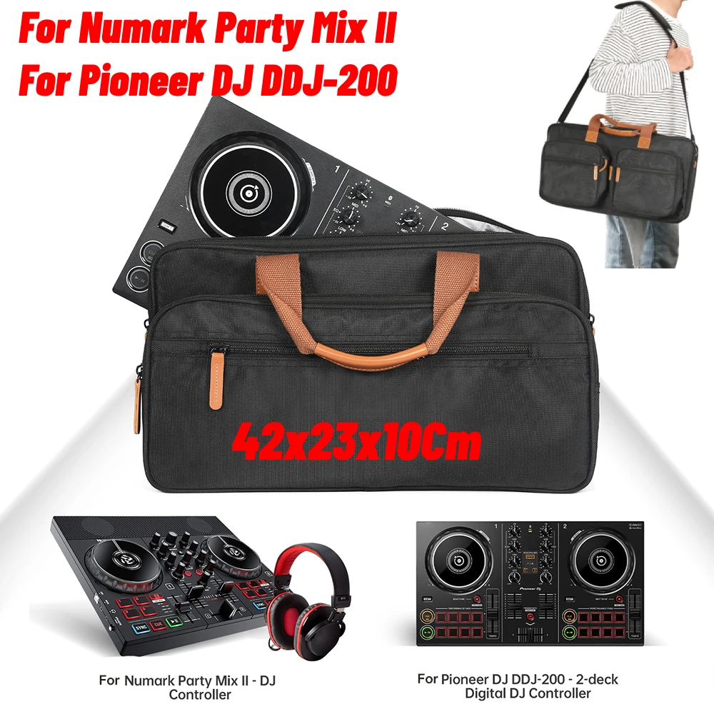 DJ Controller Case EVA Dustproof with PU Handle for Numark Party Mix II/Pioneer DDJ-200
