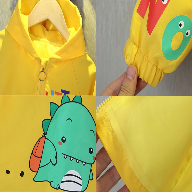 Children Hiking Jackets Hiking Camping Boys Zipper Outdoor Coats New Baseball Uniform Hooded Waterproof Windproof Outwear