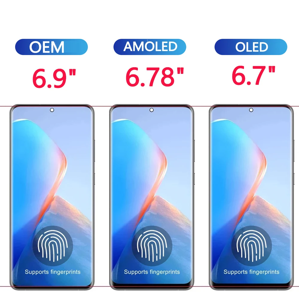 AMOLED Display For Samsung Galaxy S20 Ultra 4G 5G LCD Display Touch Screen Assembly For Samsung S20 Ultra G988B/DS G988U LCD oled display screen lcd display screen