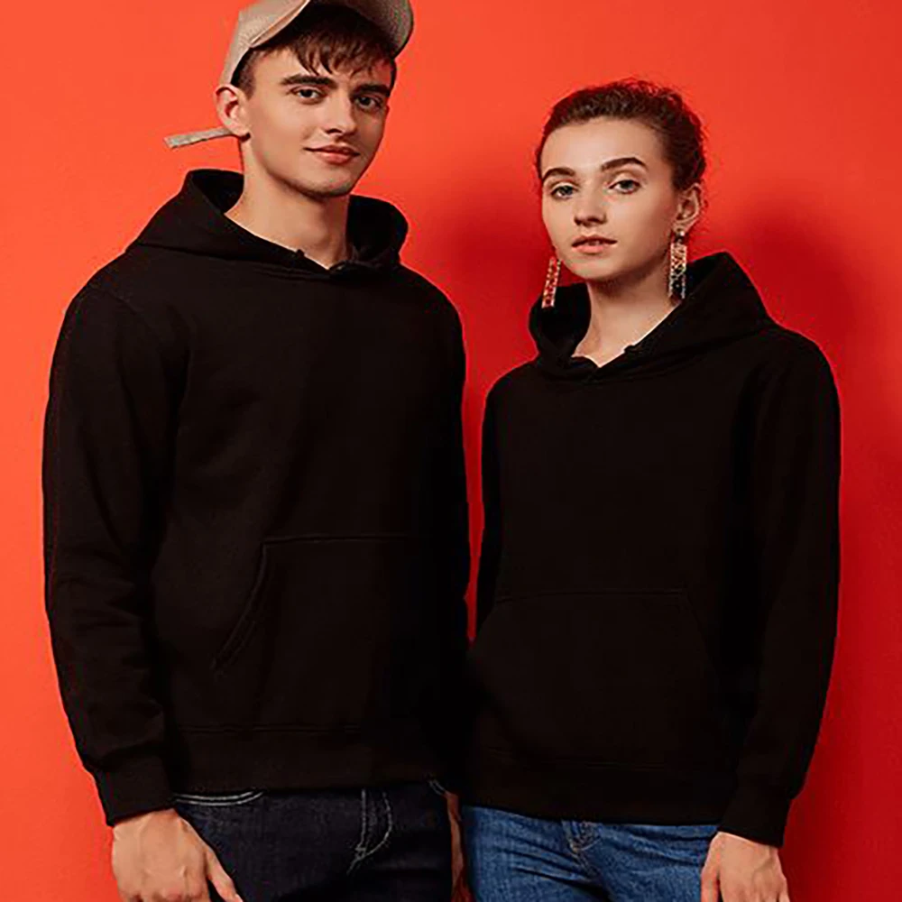 Men's Casual Hooded Sweater Shirt Trend Hoodie Sweatshirt 2023 New Women Letter Long Sleeve Fashion Solid Color Printed Hoodie