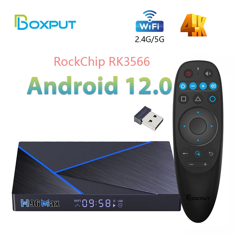 Boîtier Smart TV Android 10, 2.4G, 5GHz, Wifi, Bluetooth, 4 Go, 32 Go, 64  Go, 6K, 3D, 1080P, Lecteur MultiXXL, Décodeur, , pour Touriste