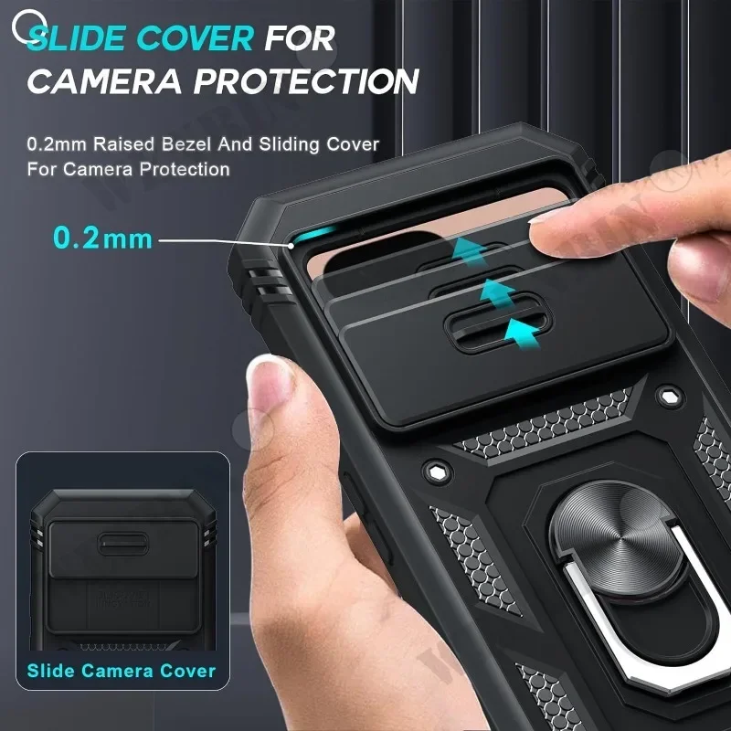 Heavy-Duty Shockproof Case with 360° Rotating Kickstand