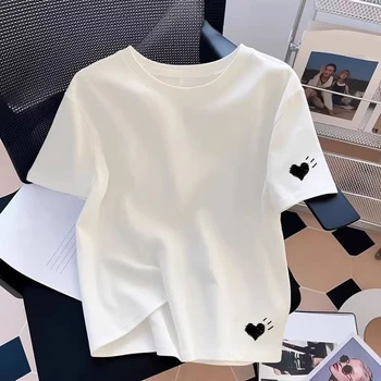 T-shirt da Donna Best Seller in Cotone Stampato, Casual con Collo Tondo e Manica Corta, Abbigliamento Sportivo Estivo per Jogging e Uso Quotidiano