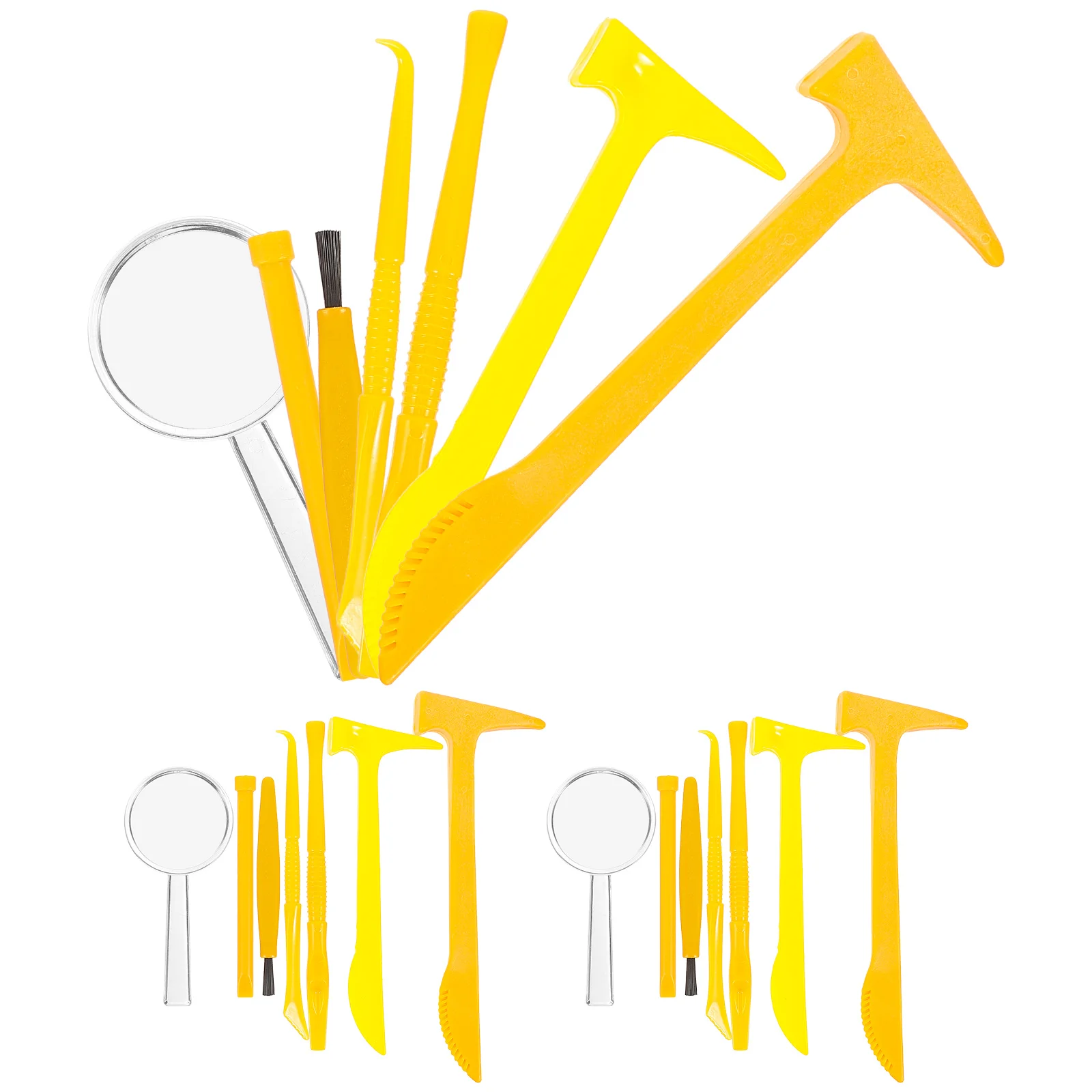 

21Pcs Fossils Excavation Tools Dinosaur Digging Hammers Chisel Brush Educational Science Kit