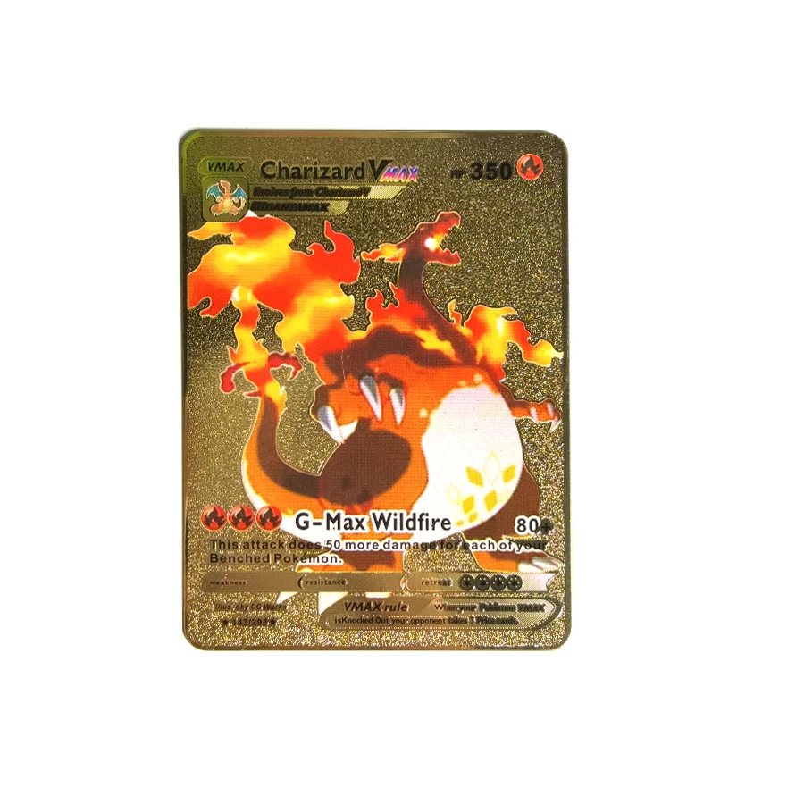 Pokémon Metallkarte 10000 Punkte Arceus Charizard Raichu Super Goldkarte Englisch Mewtwo VMAX GX EX Weihnachtsgeschenk – Detail 7
