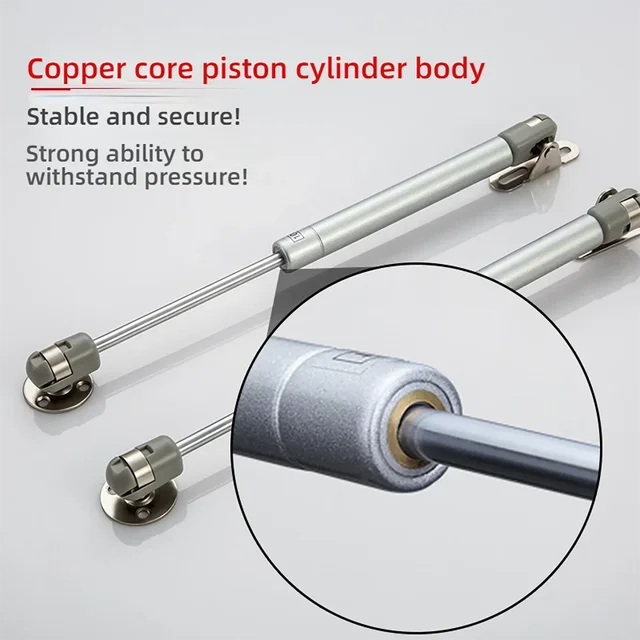 โช้คอัพไฮดรอลิกแบบลม 30/50/80/120/200N เหมาะสำหรับบานพับตู้, ตู้ครัวที่มีสปริงลม 5