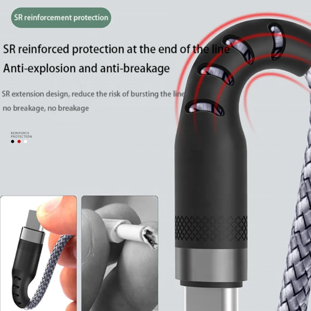 Premium Nylon Braided USB Fast Charging Cable - Extra Long Durability & Speed Data Transfer