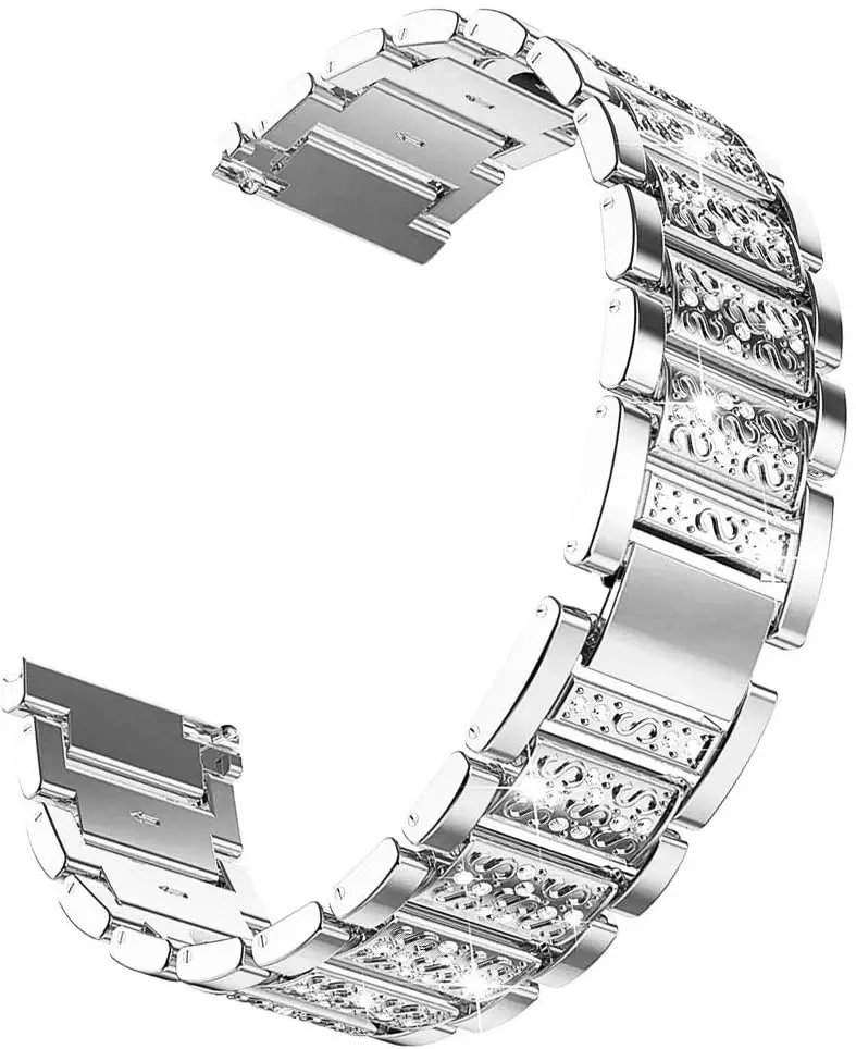 20mm 22mm Diamond Band for Samsung Galaxy Watch 7/6/5 pro/4/Classic/active Gear s3 Metal bracelet Huawei GT/2/GT2/3 Pro 4 strap