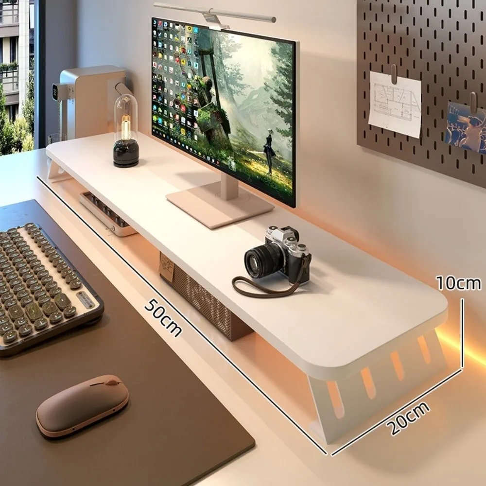 50/60cm 컴퓨터 높이 스탠드 모니터 높이 증가 두꺼운 컴퓨터 모니터 스탠드 데스크탑 정리 내구성