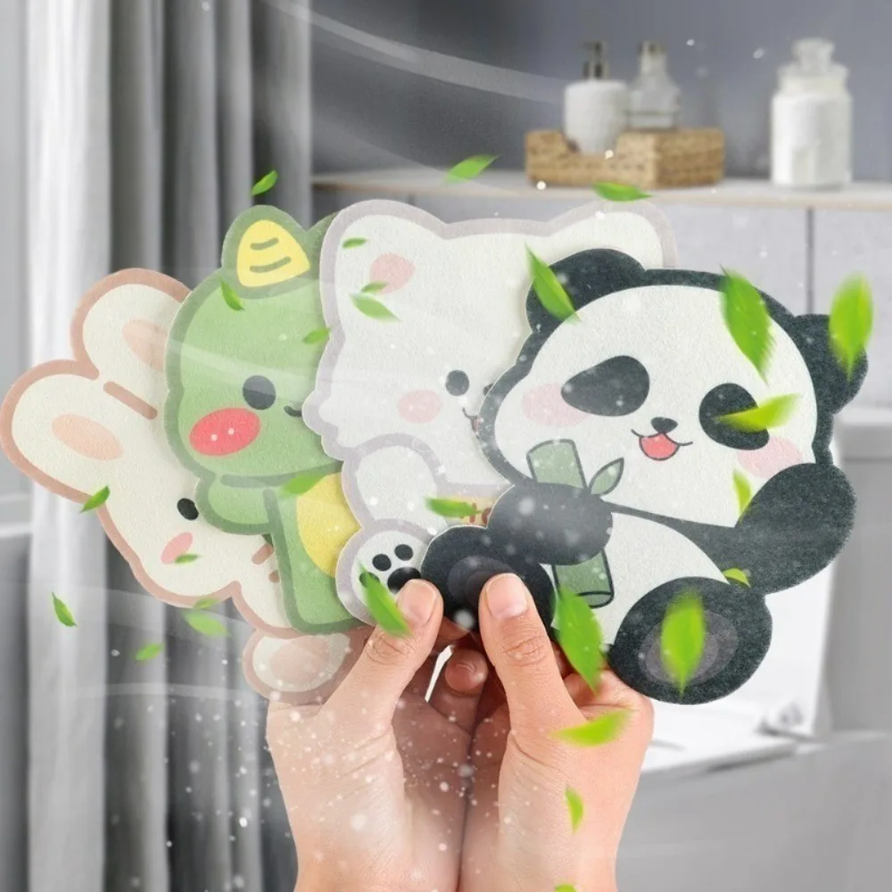 Animal Pattern Flower Fragrant Toilet Sticker Self-adhesive Remove Odor Fresh Air Suitable for Bathroom Kitchen Wardrobe