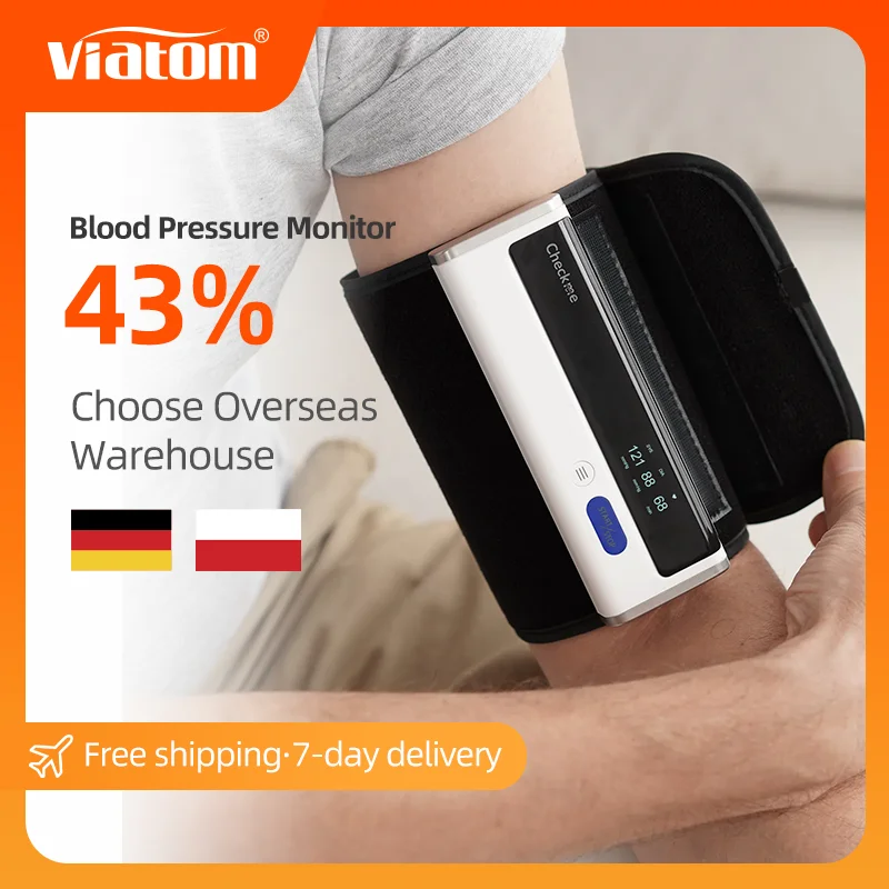  Checkme BP2 WiFi Blood Pressure Monitor for Home Use, Bluetooth  Automatic Arm Cuff, Smart Digital BP Machine, Wireless Portable USB  Rechargeable with X3 Accuracy Function, Free APP for iOS & Android 