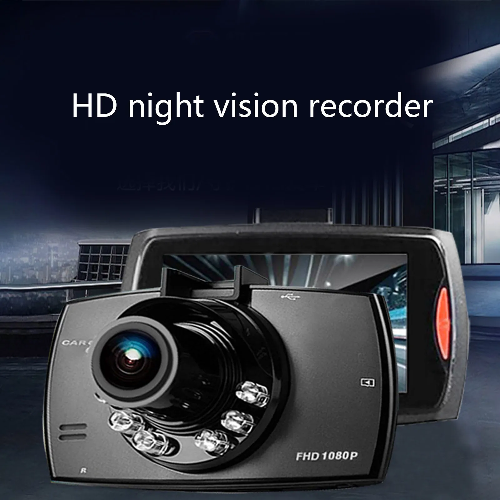 

1080P High Definition Auto Rearview Video Dash-Cam Recorder Camera Loop Recording WDR Parking Monitor Motion Dropshipping