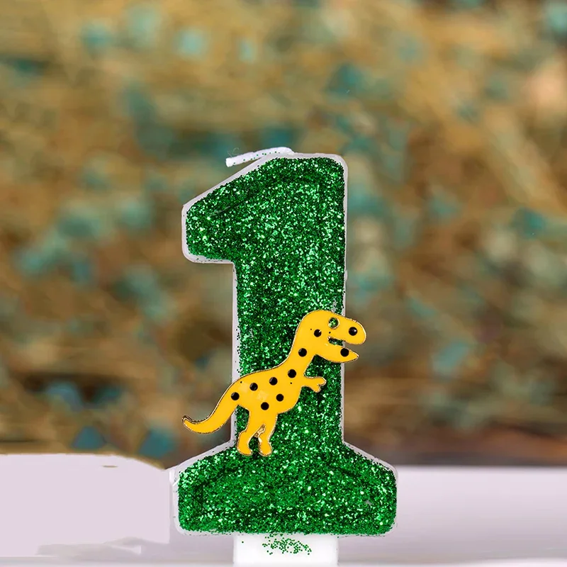 Velas De Cumpleaños De Dinosaurio, Lindas Velas De Pastel De Cumpleaños Con Temática De Dinosaurio 3D Para Decoración De Tartas De Fiesta, Juego De 4