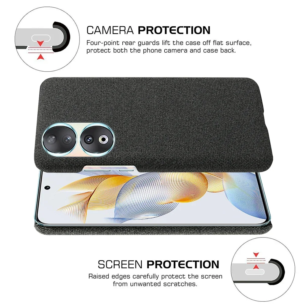 Luxury Fabric Antiskid Phone Case - Premium Cloth Design Cover