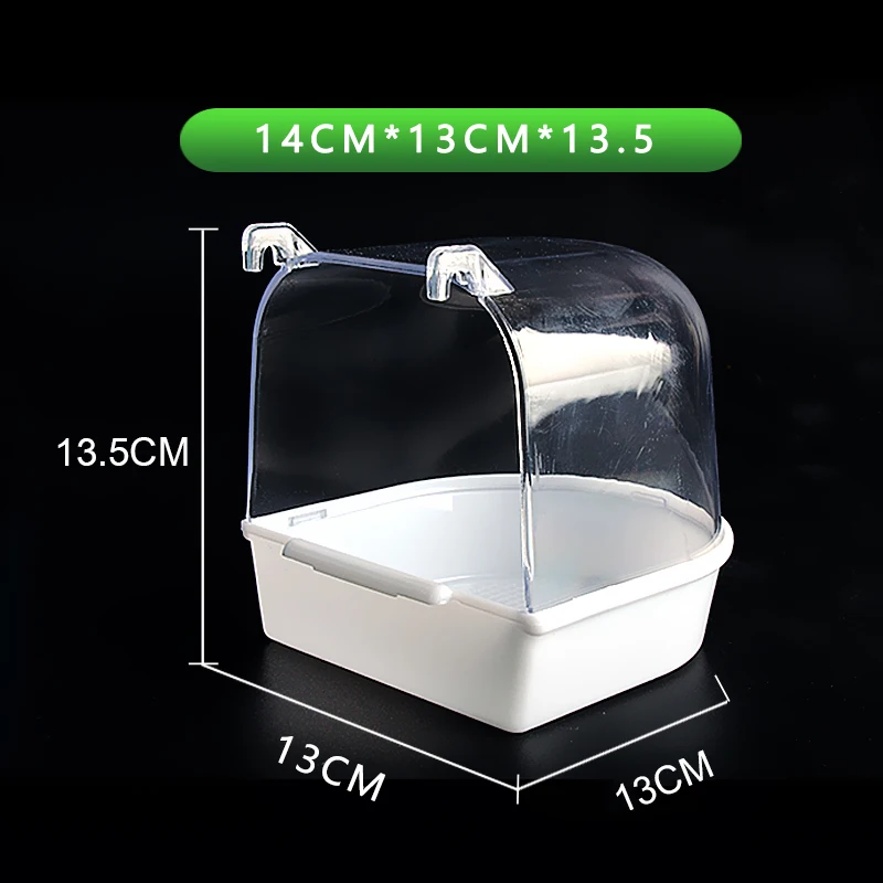 New Bird Water Bath Tub For Pet Bird Hanging Bowl Parrots Parakeet Birdbath