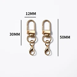 Vibrant Alloy Snap Hooks for DIY Accessories - 10/50/100 pcs Pack (Gold)