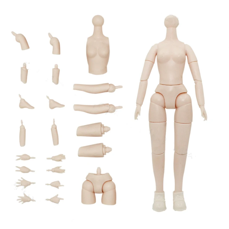 26cm Doll 18 Movable Joint Doll Body White Skin 1/7 Bjd Dress Up Toy Accessories for Girls 5