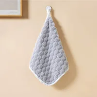 Hand Towel Lovely Cloud Pattern Super Absorbent Hand Towel with Cloud Lattice Pattern for Bathroom Decoration for Daily Use 5