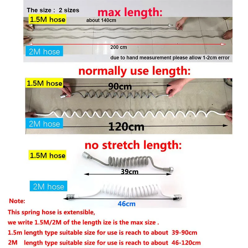 Description Picture 2 of itemZinc Alloy Black bidet toilet sprayer spray faucet kit Water hose enema cleaner shower head wc douchette Bathroom accessories q1