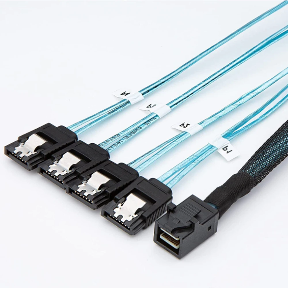 SFF-8643 - SATA, 미니 SAS - SATA 케이블 미니 SAS 브레이크아웃 케이블 SFF 8643 - SATA 미니 SAS HD - SATA SAS - 4X SATA 케이블