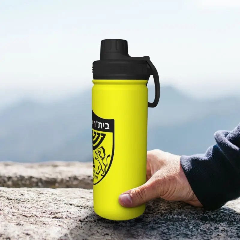 Beitar Jerusalem FC Insulated Kettle Portable Thermos Stainless Steel Water Bottle Tumbler Vacuum Flask 18oz water bottle thermal mug stainless steel thermos bottle thermal water bottle stainless steel water bottle stainless steel thermos cup stainless steel thermal container