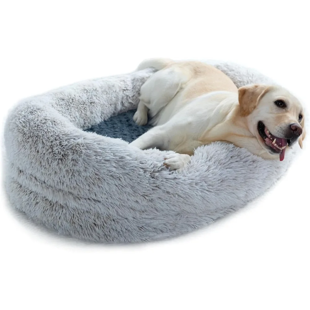 Dog Bed for Large Dogs,Orthopedic Dog Bed with Removable Washable Cover,Egg Crate Foam Pet Mat for Large,Jumbo,Medium,