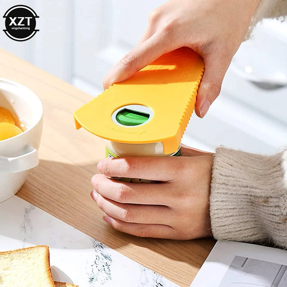 1pc Multifunctional 4-in-1 Jar Opener, Jar Gripper, Lid Opener, Can Opener,  Bottle Opener Lid Twist Off Tools Kitchen Gadgets - AliExpress