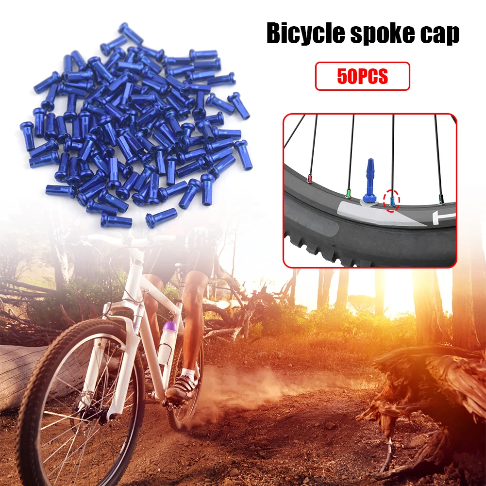 Bike Spokes Nipples MTB 14G 2.0mm Aluminum Alloy 50pcs