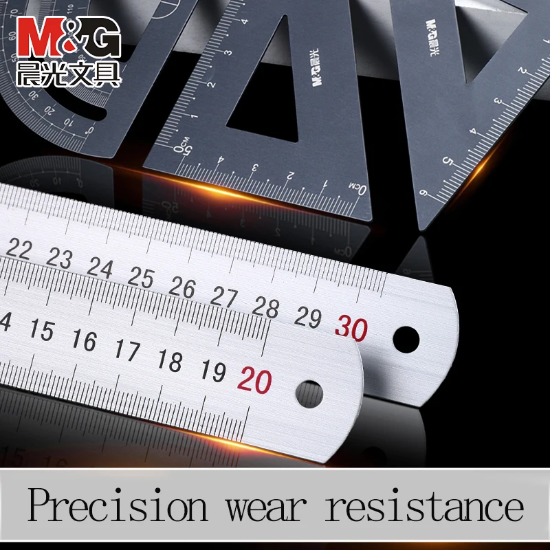 Precision Aluminum Alloy Ruler - Versatile Multi-Standard Measuring Tool
