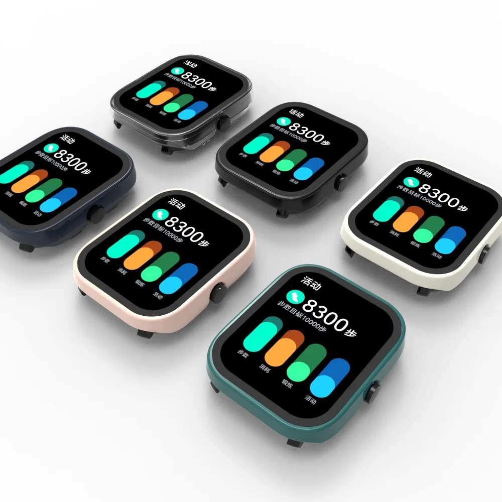Custodia per smartwatch Haylou RS5, WUNIAK pellicola protettiva rigida