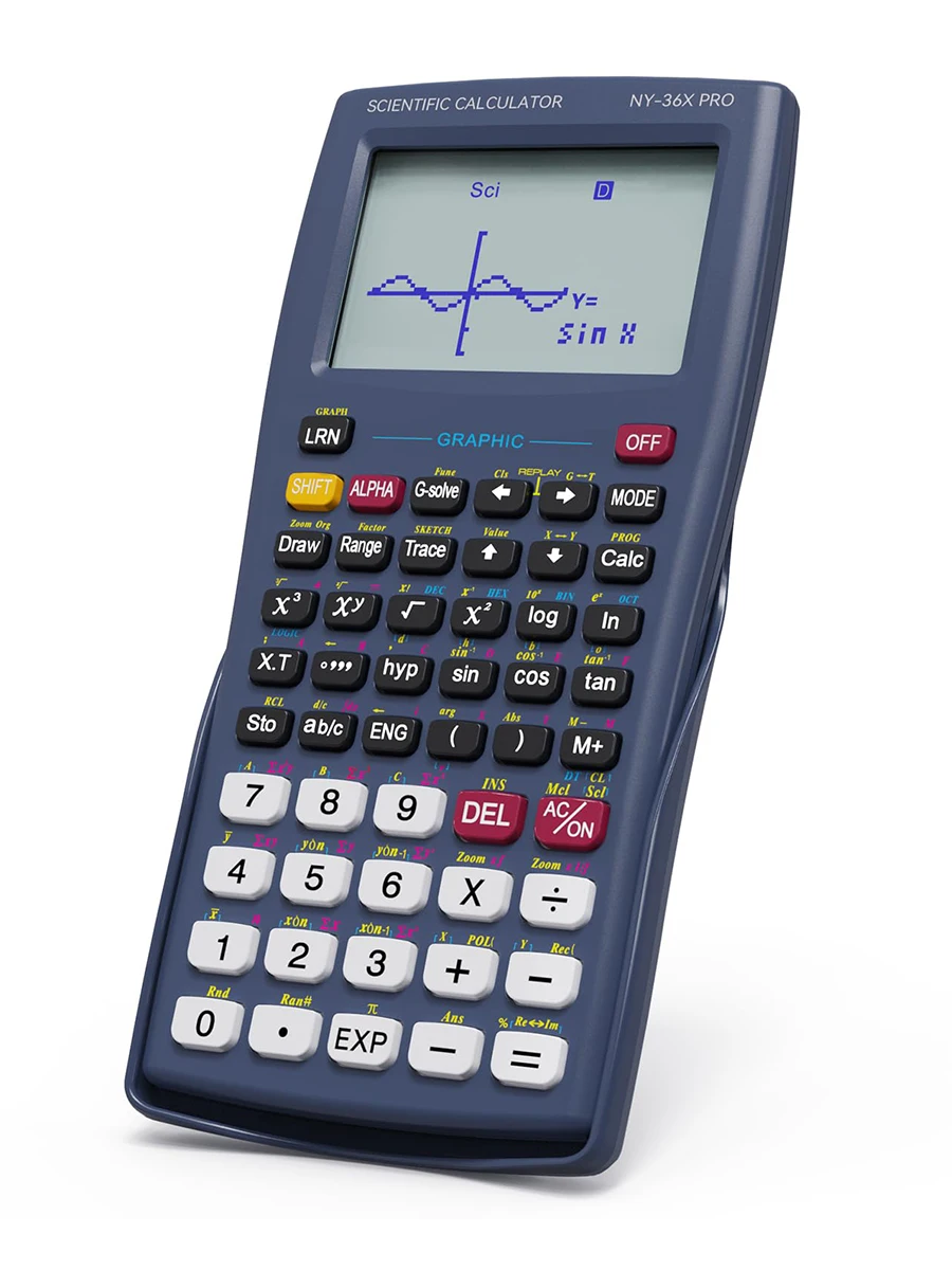 Scientific Calculator with Graphing Function NEWYES 36X Pro Graphic Science Calculator for Middle and High School Supplies Blue