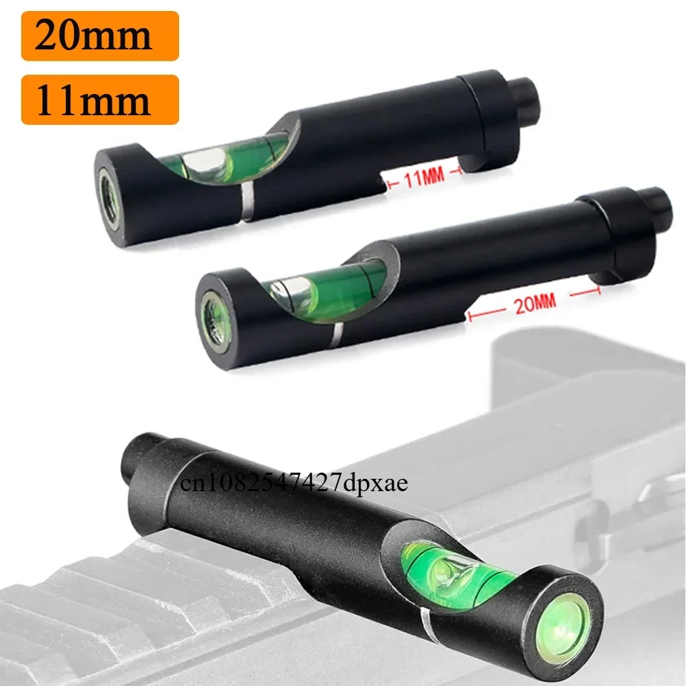 Rifle Scope Mount Hunting Spirit Bubble Level Optical Scope Mounts for 11mm/20mm Picatinny Rail Rifel Scope Leveling Tool Kit Hunting Accessories