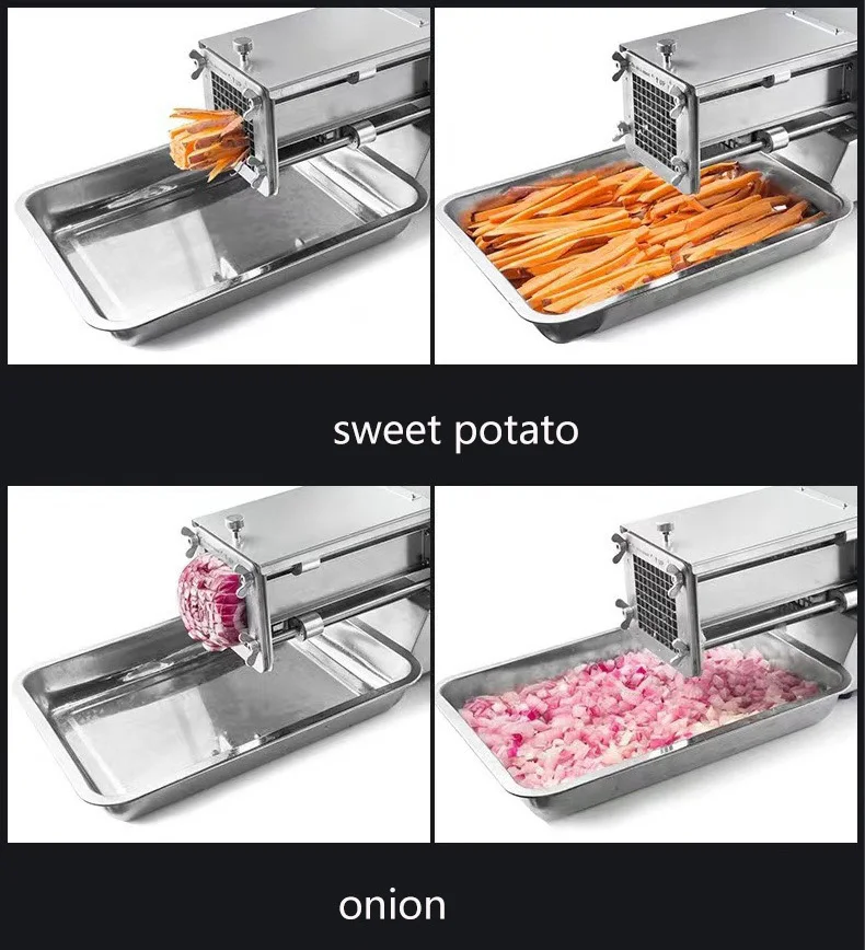 Kitchen Gargets Electric Blade Stainless Steel French Fry Spiral Twister Automat/Manual Potato Chips Cutter