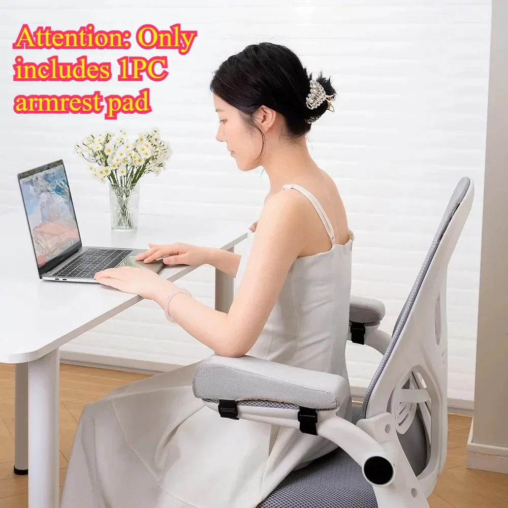 1pc Elbow Support Ergonomic Chair Armrest Pad,for Computer,Gaming, Enhances Height & Pressure Relief, Desk, Alleviates