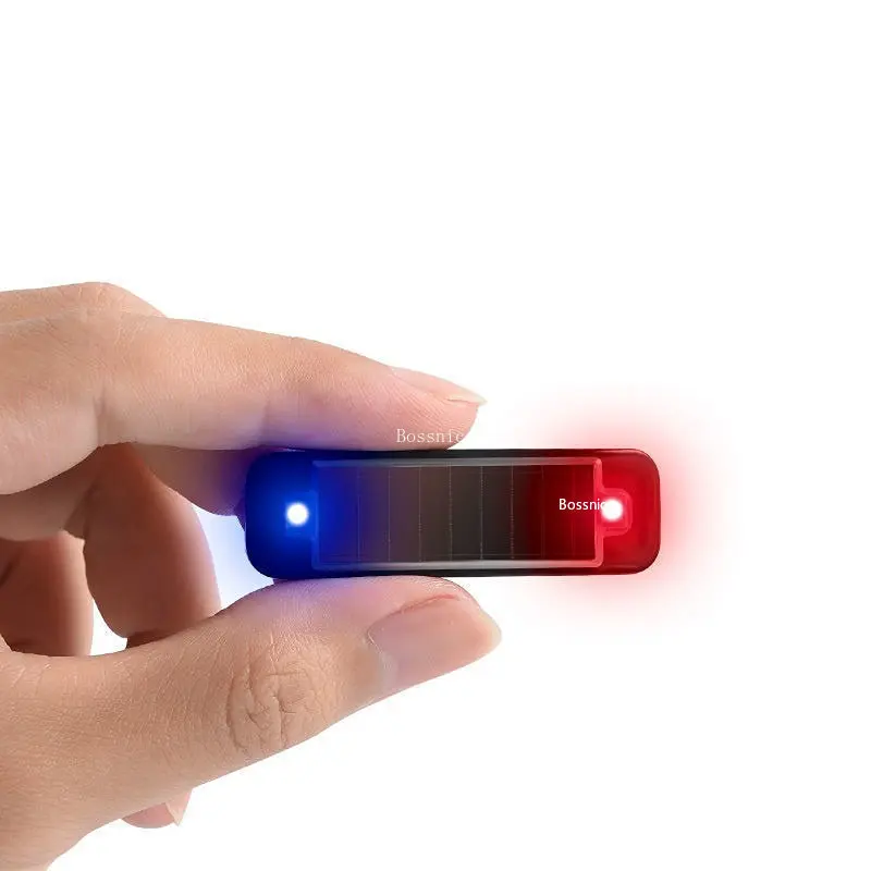 Red and Blue Flash Car Anti theft Light Solar Flash Warning Light