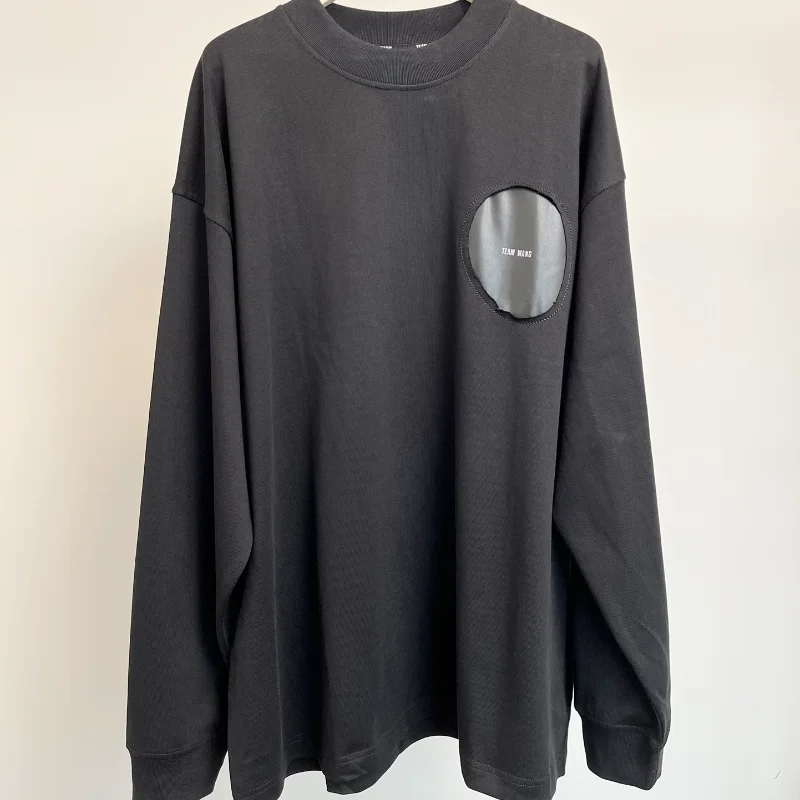 

2023ss Letter Print Casual Versatile T-shirt Long Sleeve Cotton Tees Streetwear Crop Top Y2k Woman Clothes Men's Clothing