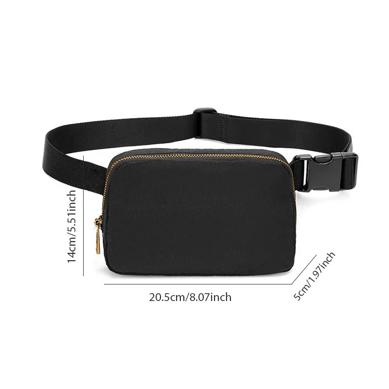 Damen Gürteltasche mit Reißverschluss, Bauchtasche, Brusttasche, Outdoor-Sport-Umhängetasche, lässige Reisetasche, Damen-Gürteltasche, Geldbeutel – Detail 9