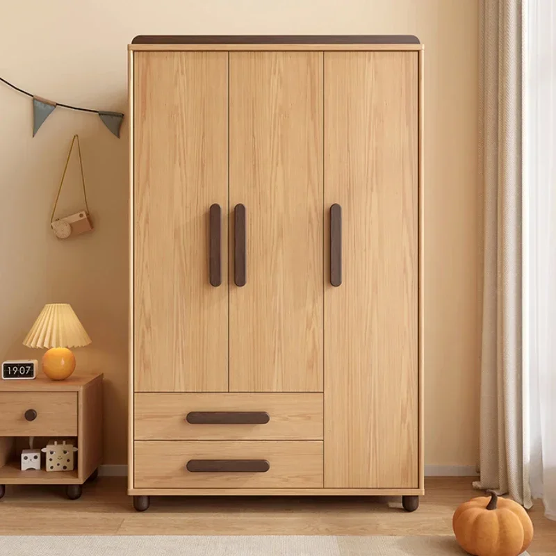 Nordic Child Organizer Wardrobe Storage Drawer Wood Kawaii Bedroom Wardrobe Clothes Apartment Roupeiro De Quarto House Furniture 2
