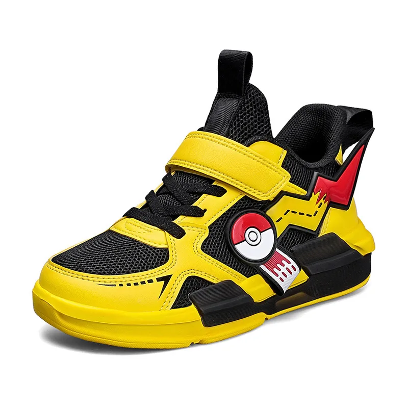 Four Season Sports Kids Cartoon Sneakers Outdoor Boys Classic Running Shoes Pu Leather Children's Walking Footwear Leisure 6