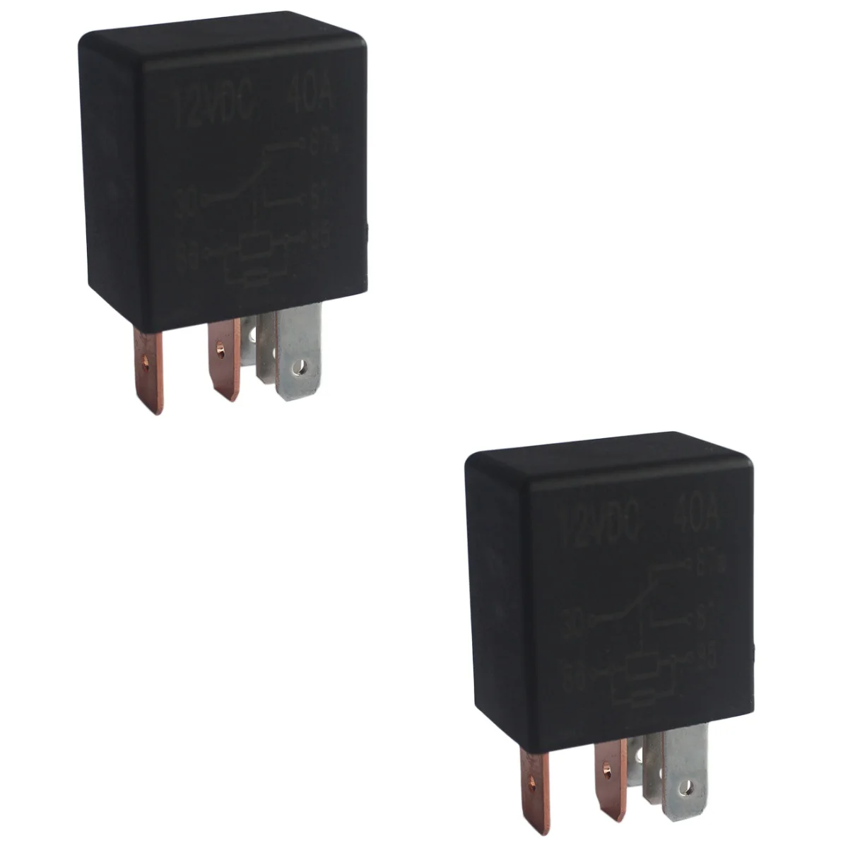 

2pcs Auto Mini Relay 5 Pin 12V 40A Relay Universal Relay for Auto Car